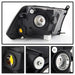 Spyder Auto 9022937 XTune Crystal Headlights; Non-Quad; Chrome; - Truck Part Superstore