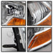 Spyder Auto 9022937 XTune Crystal Headlights; Non-Quad; Chrome; - Truck Part Superstore