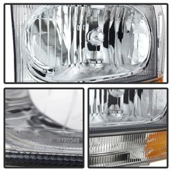 Spyder Auto 9025419 XTune Crystal Headlights/Bumper Lights; Chrome; - Truck Part Superstore