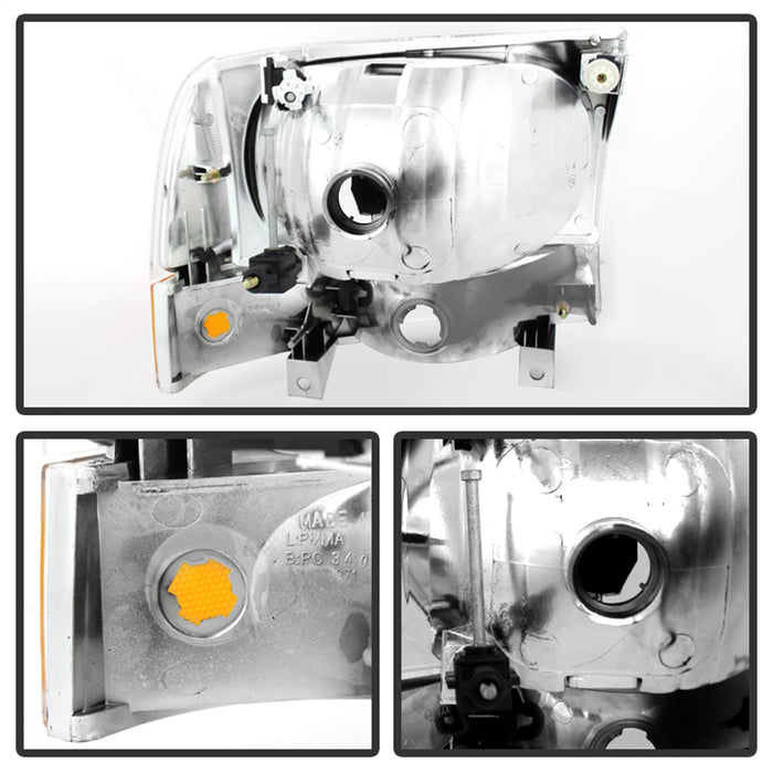 Spyder Auto 9025419 XTune Crystal Headlights/Bumper Lights; Chrome; - Truck Part Superstore