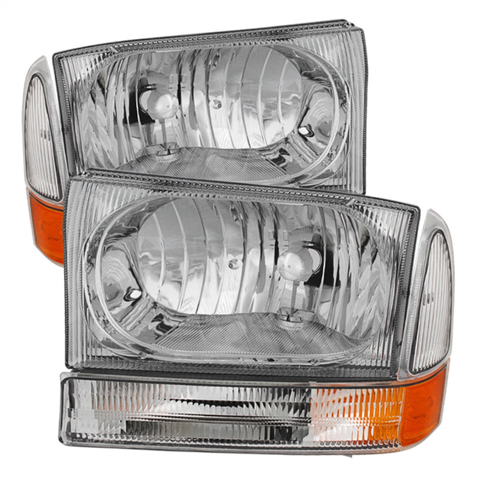 Spyder Auto 9025419 XTune Crystal Headlights/Bumper Lights; Chrome; - Truck Part Superstore