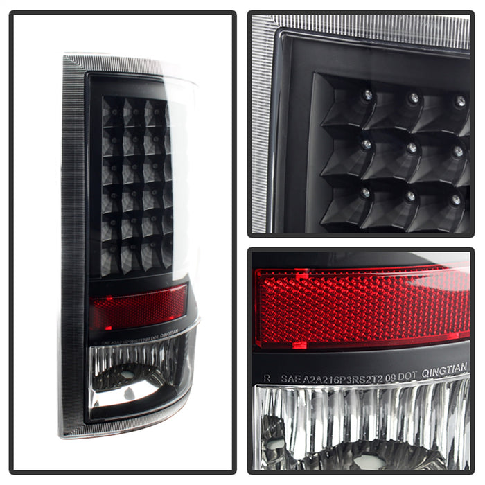 Spyder Auto 9025587 XTune Tail Lights; Incandescent Model Only; Not Compatible w/LED Model; Black; - Truck Part Superstore