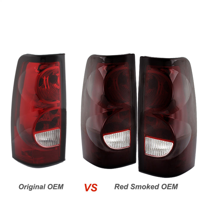Spyder Auto 9026355 XTune Tail Lights; Red Smoked; - Truck Part Superstore