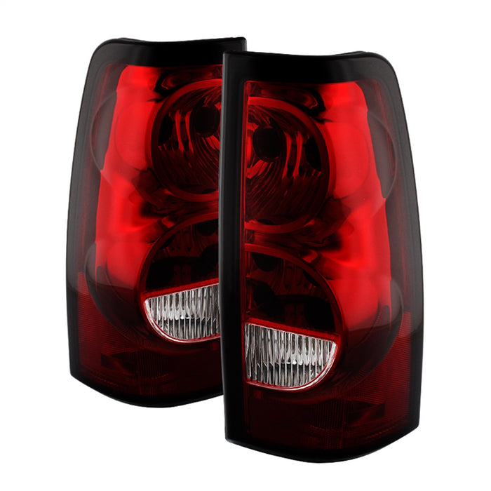 Spyder Auto 9026362 XTune Tail Lights; OEM; Pair; Red Clear; - Truck Part Superstore