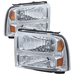 Spyder Auto 9026560 XTune Crystal Headlights; Chrome; - Truck Part Superstore