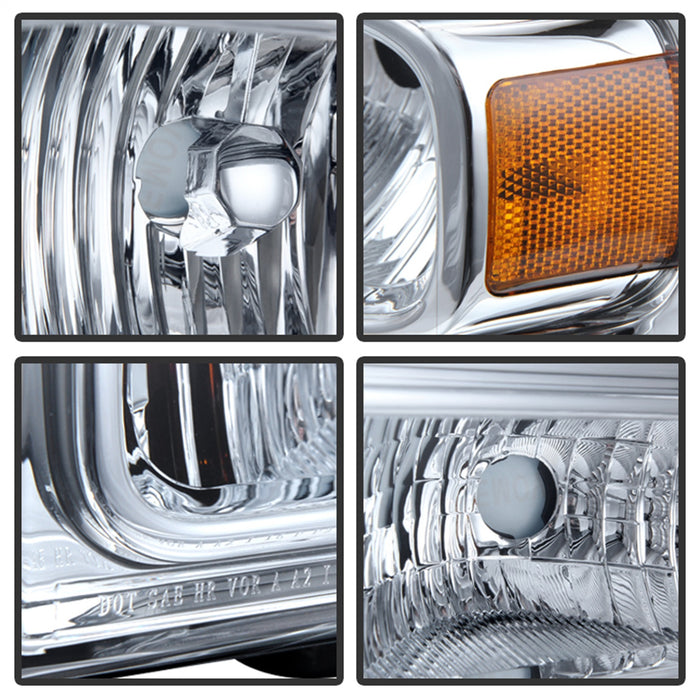 Spyder Auto 9026560 XTune Crystal Headlights; Chrome; - Truck Part Superstore