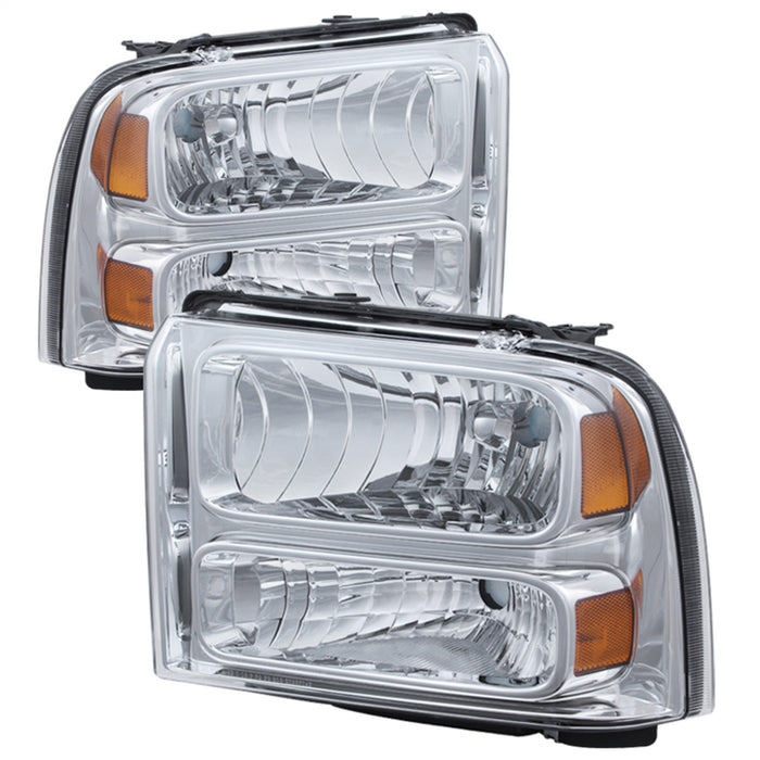 Spyder Auto 9026560 XTune Crystal Headlights; Chrome; - Truck Part Superstore