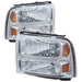 Spyder Auto 9026560 XTune Crystal Headlights; Chrome; - Truck Part Superstore
