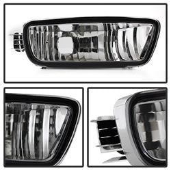 Spyder Auto 9027468 XTune Crystal Headlights; 6 pcs.; w/Amber Corner And Side Marker Lights; Chrome; - Truck Part Superstore