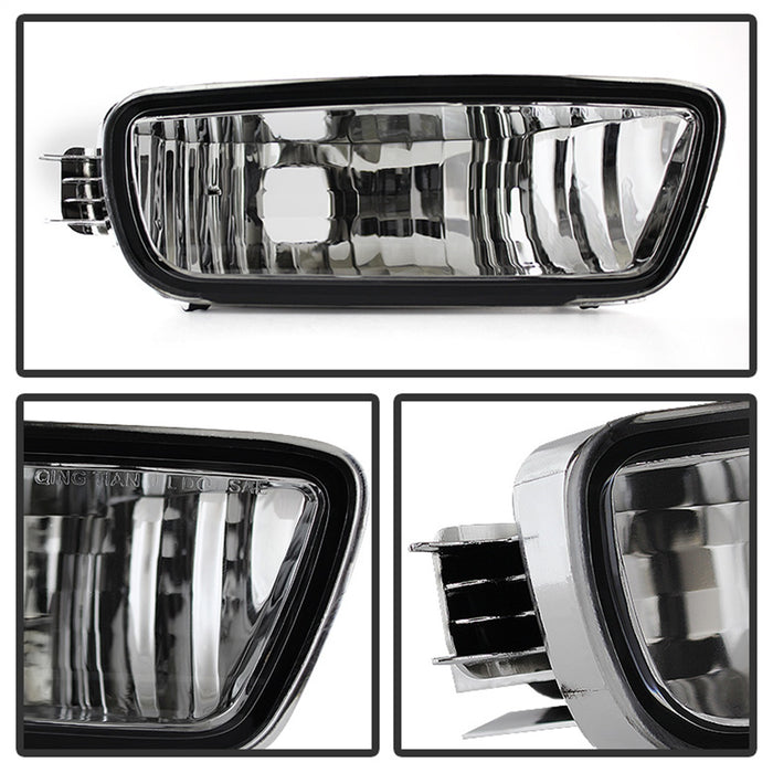 Spyder Auto 9027468 XTune Crystal Headlights; 6 pcs.; w/Amber Corner And Side Marker Lights; Chrome; - Truck Part Superstore