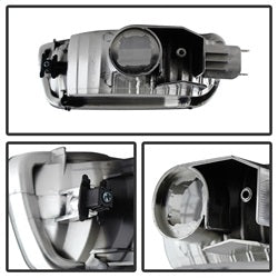 Spyder Auto 9027468 XTune Crystal Headlights; 6 pcs.; w/Amber Corner And Side Marker Lights; Chrome; - Truck Part Superstore