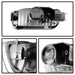 Spyder Auto 9027468 XTune Crystal Headlights; 6 pcs.; w/Amber Corner And Side Marker Lights; Chrome; - Truck Part Superstore