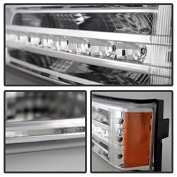 Spyder Auto 9027499 XTune LED Bumper Lights; Will Not Work w/Body Cladding Models; Chrome; - Truck Part Superstore