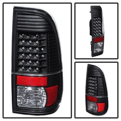 Spyder Auto 9027680 XTune LED Tail Lights; Black; - Truck Part Superstore