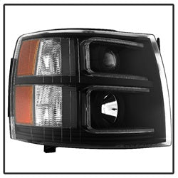 Spyder Auto 9027796 XTune Projector Headlights; Light Tube Style; Black; - Truck Part Superstore