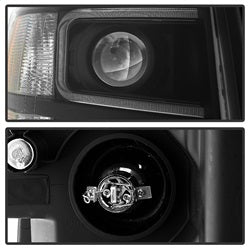 Spyder Auto 9027796 XTune Projector Headlights; Light Tube Style; Black; - Truck Part Superstore