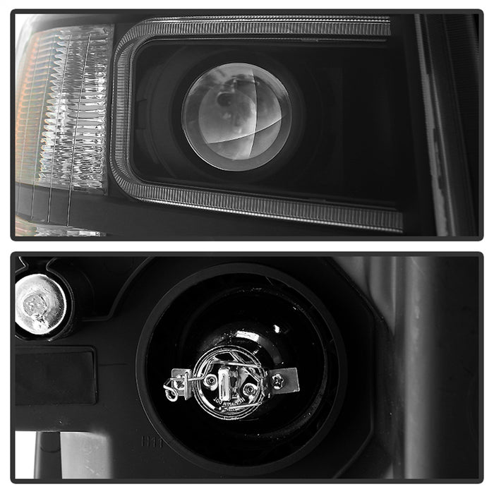 Spyder Auto 9027796 XTune Projector Headlights; Light Tube Style; Black; - Truck Part Superstore