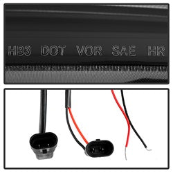 Spyder Auto 9027796 XTune Projector Headlights; Light Tube Style; Black; - Truck Part Superstore