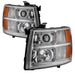 Spyder Auto 9027802 XTune Halo Projector Headlights; Light Tube Style; Chrome; - Truck Part Superstore