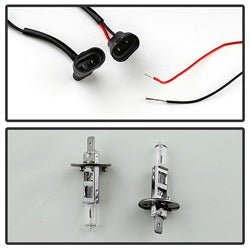 Spyder Auto 9027802 XTune Halo Projector Headlights; Light Tube Style; Chrome; - Truck Part Superstore