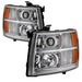 Spyder Auto 9027802 XTune Halo Projector Headlights; Light Tube Style; Chrome; - Truck Part Superstore
