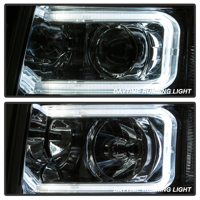 Spyder Auto 9027802 XTune Halo Projector Headlights; Light Tube Style; Chrome; - Truck Part Superstore