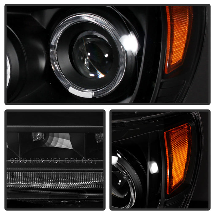 Spyder Auto 9027857 XTune Halo Projector Headlights; Black; - Truck Part Superstore
