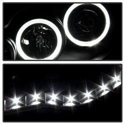 Spyder Auto 9027857 XTune Halo Projector Headlights; Black; - Truck Part Superstore