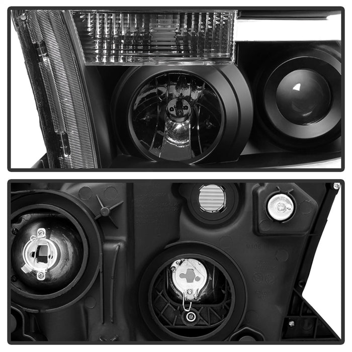Spyder Auto 9027888 XTune LED Light Bar Projector Headlights; Black; - Truck Part Superstore