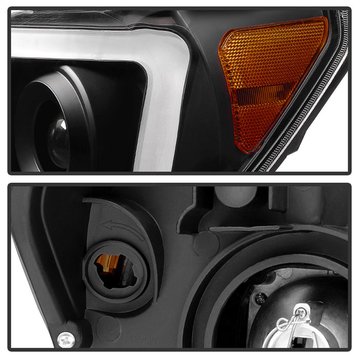 Spyder Auto 9027888 XTune LED Light Bar Projector Headlights; Black; - Truck Part Superstore