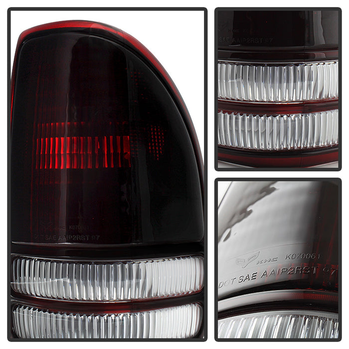 Spyder Auto 9028762 XTune LED Tail Lights; OEM; Red Smoked; - Truck Part Superstore