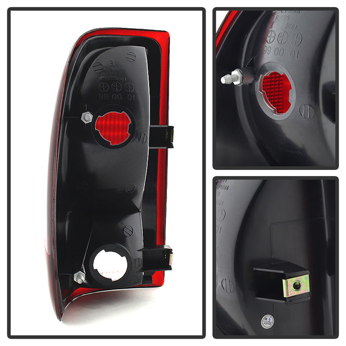 Spyder Auto 9028762 XTune LED Tail Lights; OEM; Red Smoked; - Truck Part Superstore