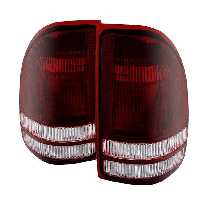 Spyder Auto 9028762 XTune LED Tail Lights; OEM; Red Smoked; - Truck Part Superstore