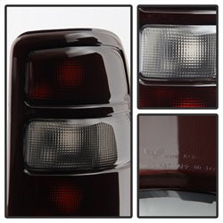 Spyder Auto 9028809 XTune Tail Lights; OEM Style; w/Black Rim; Red Smoked; - Truck Part Superstore