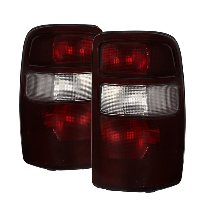 Spyder Auto 9028809 XTune Tail Lights; OEM Style; w/Black Rim; Red Smoked; - Truck Part Superstore