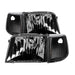 Spyder Auto 9029363 XTune Crystal Headlights; 4 pcs.; w/Corner Lights; Black; - Truck Part Superstore