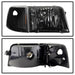 Spyder Auto 9029363 XTune Crystal Headlights; 4 pcs.; w/Corner Lights; Black; - Truck Part Superstore