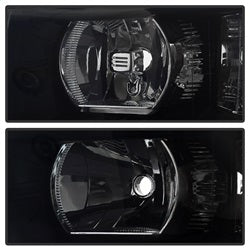 Spyder Auto 9030260 XTune Crystal Headlights; Black Smoke; - Truck Part Superstore
