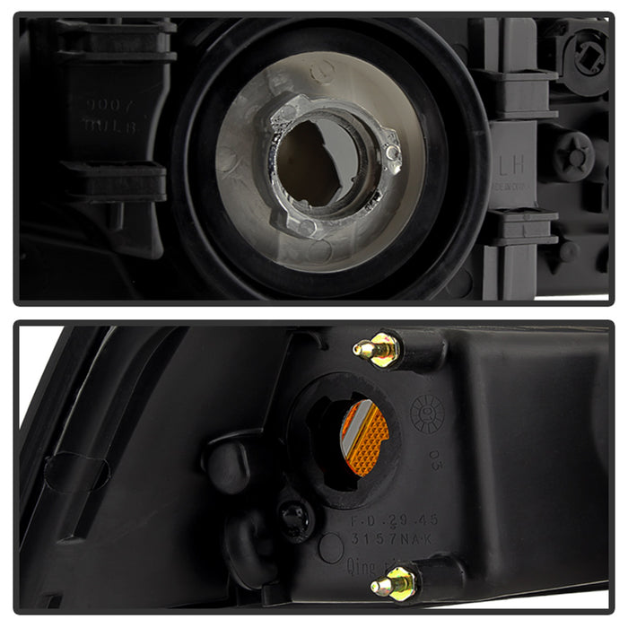 Spyder Auto 9030345 XTune Headlights; OEM; Amber/Black Smoked; - Truck Part Superstore
