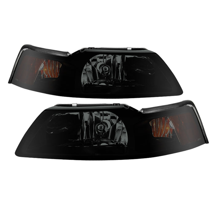 Spyder Auto 9030345 XTune Headlights; OEM; Amber/Black Smoked; - Truck Part Superstore
