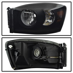 Spyder Auto 9030369 XTune Crystal Headlights; Amber/Black Smoke; - Truck Part Superstore