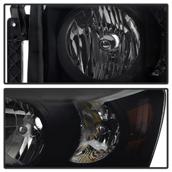 Spyder Auto 9030369 XTune Crystal Headlights; Amber/Black Smoke; - Truck Part Superstore