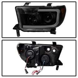 Spyder Auto 9030413 XTune LED Light Bar Projector Headlights; Black Smoke; - Truck Part Superstore