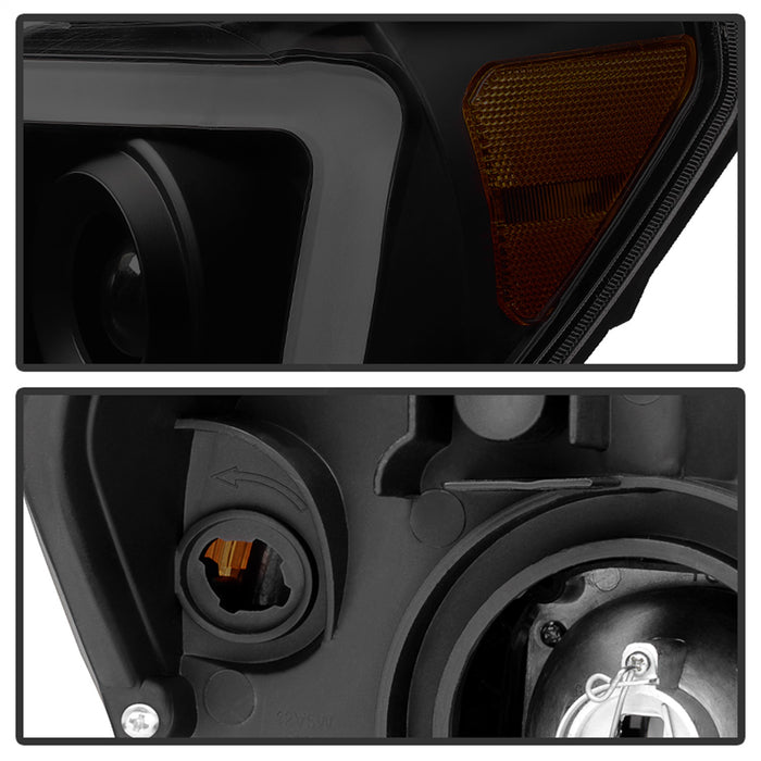 Spyder Auto 9030413 XTune LED Light Bar Projector Headlights; Black Smoke; - Truck Part Superstore
