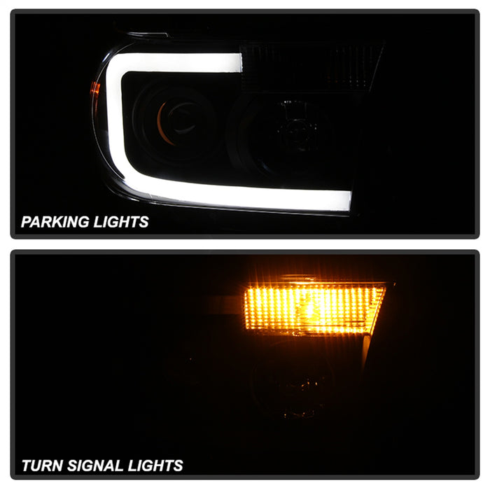 Spyder Auto 9030413 XTune LED Light Bar Projector Headlights; Black Smoke; - Truck Part Superstore