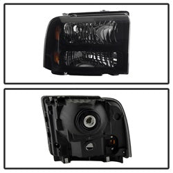 Spyder Auto 9030444 XTune Crystal Headlights; Black Smoke; - Truck Part Superstore