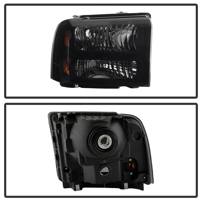 Spyder Auto 9030444 XTune Crystal Headlights; Black Smoke; - Truck Part Superstore