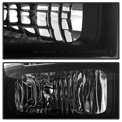 Spyder Auto 9030444 XTune Crystal Headlights; Black Smoke; - Truck Part Superstore