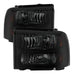 Spyder Auto 9030444 XTune Crystal Headlights; Black Smoke; - Truck Part Superstore