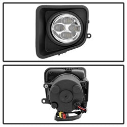 Spyder Auto 9031540 Daytime DRL LED Running Fog Lights; w/Switch; Clear; - Truck Part Superstore